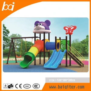 unique design attractive kids outdoor playground, children park plastic play house