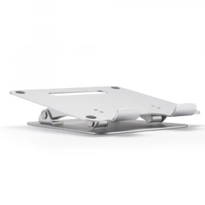 Universal aluminum adjustable height lightweight desktop laptop notebook computer holder riser stand folding portable silver