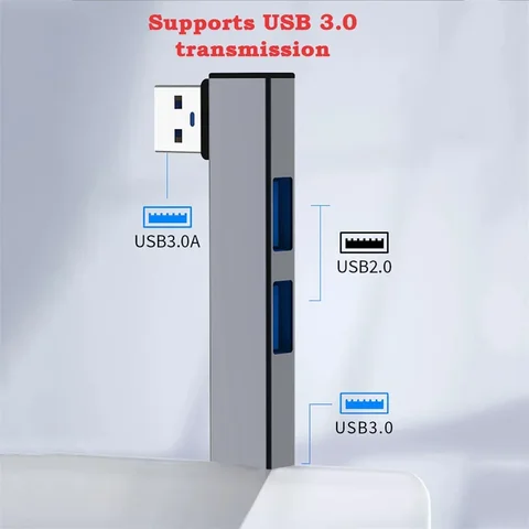Buy Usb 3.0 Elbow Docking Station Splitter Type-c Converter Hub ...