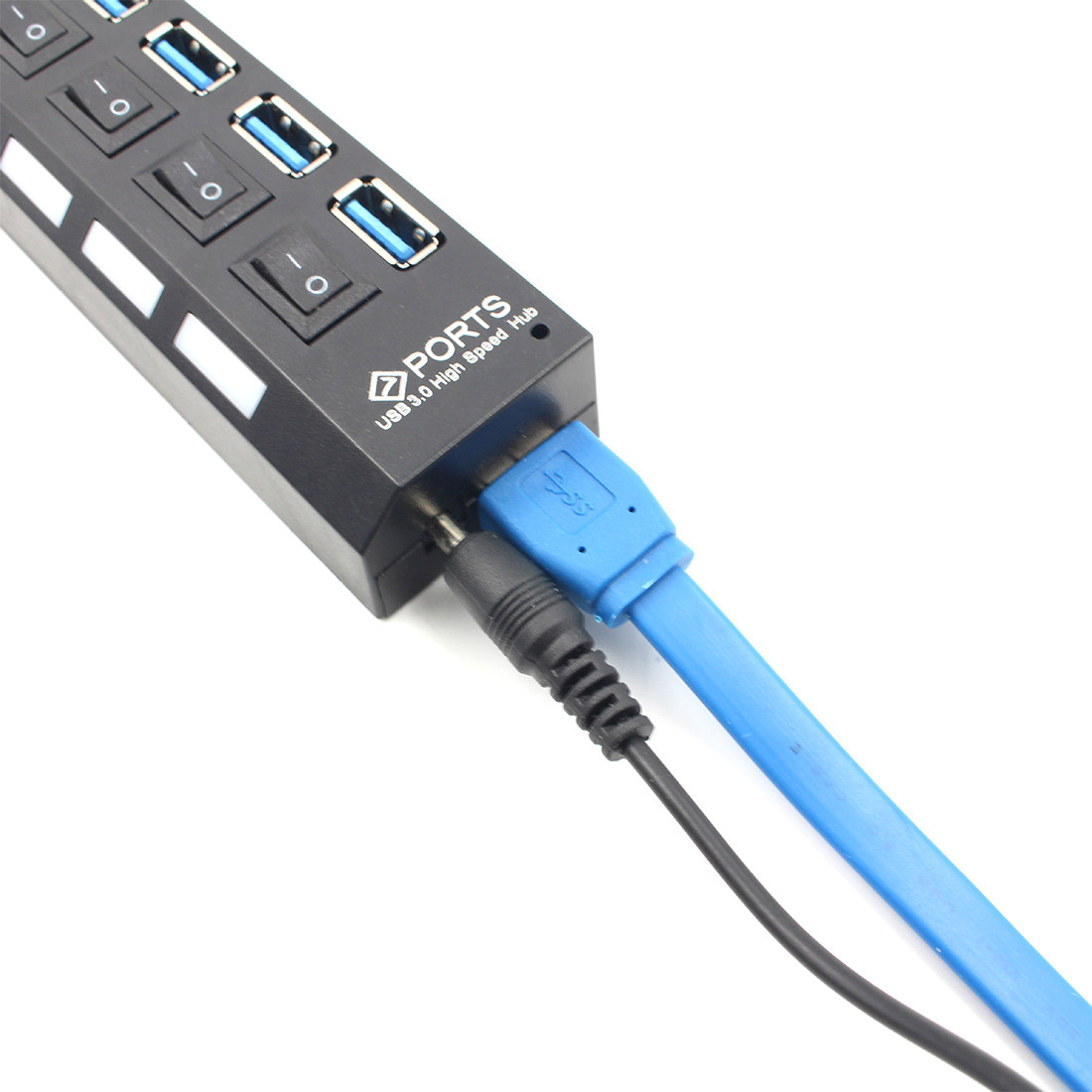 Buy Usb 3.0 High Speed Hub With On/off Switch 7 Ports Expander Multi ...