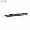 Vetus Anti-static ESD Straight Nose Pointed Perfect Craft Fine Angled Removal Stainless Steel Tip Tweezers For Eyelash Extension