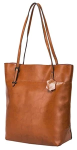 Vintage Genuine Leather Tote Shoulder Bag Handbag Large Capacity