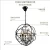 Import Vintage rusty iron art tellurion crystal pendant light with 5 heads Edison bulb led crystal light crystal led lighting from China