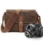 Vintage Waterproof Military Shoulder Bag Men Messenger Canvas Bags Video recorder VCR Camera Bag