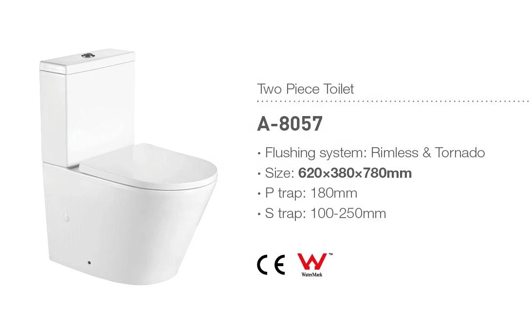 Vitra High Grade Sanitary Wares dual flush watermark  back to wall two piece toilets