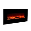 Wall mounted &amp; insert electric fireplace with flat tempered glass facial