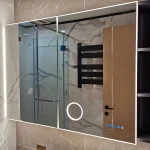 Wall mounted sliding bathroom mirror cabinet bathroom furniture hanging bathroom cabinets