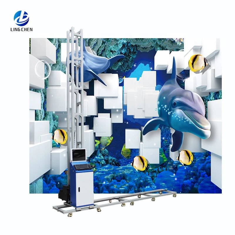 wall printer machine  3D automatic mural Vertical printer Unlimited material Wall glass Painting tools Printing Equipment