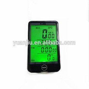 Water Resistant Touch Screen Wireless Bicycle Computer Odometer with LCD Backlight