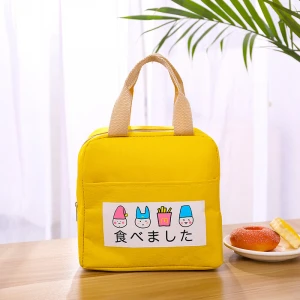Waterproof Belt Rice Insulated Ice Cooler Bag With Zipper Kids  Oxford Cloth Lunch Bag