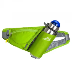 waterproof belt running waist bag with bottle for promotion