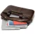 Import waterproof business laptop handbag shoulder bag genuine leather briefcase for men custom logo from China