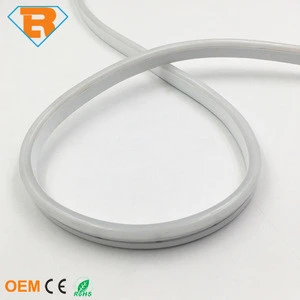 Waterproof IP65 DC12V SMD 2835 Cool White Color LED Neon Rope Strip Light 2.5cm each cutting for Advertising Signage