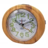 Wave Movement Melody Wake Up Light Wooden Table Alarm Clock