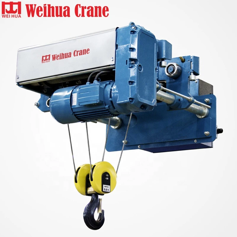 WEIHUA Crane Plant Directly Light Duty Electric Wire Rope Hoist 2t 3.5m