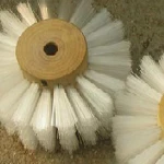 Wheel nylon wash strip brush hollow cleaning brush good quality copper wire bristle brush