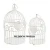 Import White Powder Coated Metal Wire Pet Bird Cages Exclusive Flower Designed Top Selling Direct Factory Price Metal Wire Bird Cage from India