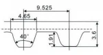 White PU L Type Open Belt 20/25/30mm Width 9.525mm Pitch 2M 2 Meters Length Synchronous Opened  Transmission Timing Belts