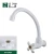 White Single Handle Kitchen Sink Faucets Plastic ABS