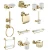 Import Wholesale Bathroom Brass Coat Robe Hook Wall Mount Double Metal Coat Hook Bathroom Accessories Robe Hook from China