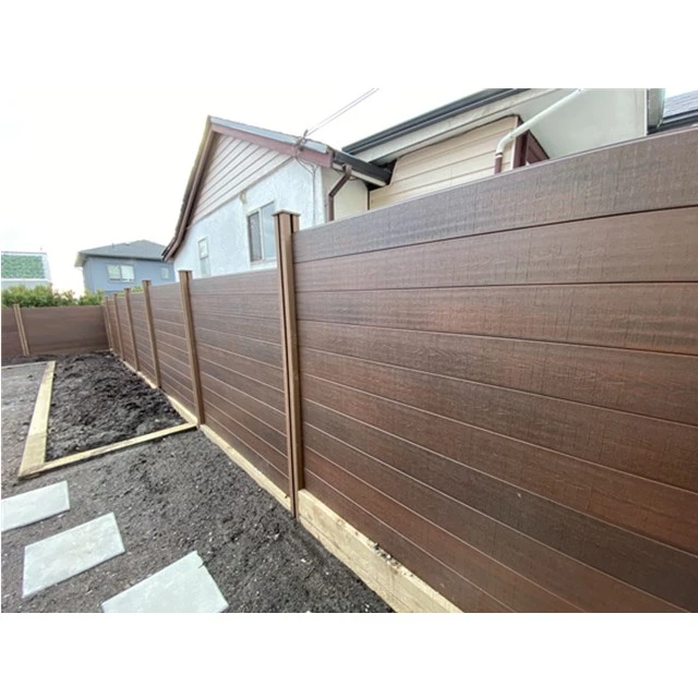 Wholesale cheap easily installed anti-uv eco-friendly wood plastic composite fence panels