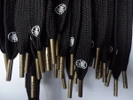 Wholesale Custom Colored Flat Custom Printed Logo Tip Shoelaces