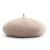 Import Wholesale custom french wool felt ladies knit solid color beret hat cap from China