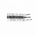 Wholesale Custom Logo Sublimation  Printed Flat Ribbon Shoelaces