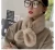 Import Wholesale Custom Pearl Plush Collar Winter Warm Scarf Female Women New Design Imitation Rex Rabbit Fur Scarf from China