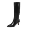 wholesale fashion new design TPR outsole 5.5cm woman long boots   2020 white boots women shoes