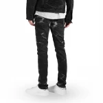 Wholesale High Quality Custom Men Jeans Denim Pants Black Washed Denim Jeans