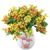 Wholesale Manufacture Flowers Fruits Wedding Home Decoration Bride Bouquet Beauty Medium Real Touch Red Artificial Plant Berries