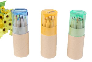 wholesale mini promotional set 12 rainbow color pencil