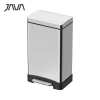 Wholesale modern design pedal waste bin 410 stainless steel trash can with lid