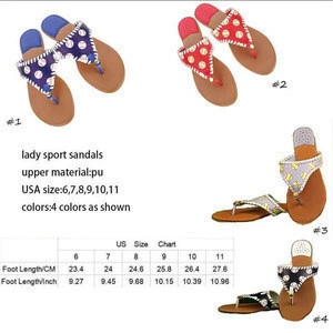 Wholesale Monogram Baseball Softball Womens Sandals
