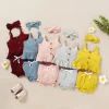 wholesale  newborn summer camisole colour suit baby  girls clothes  sets