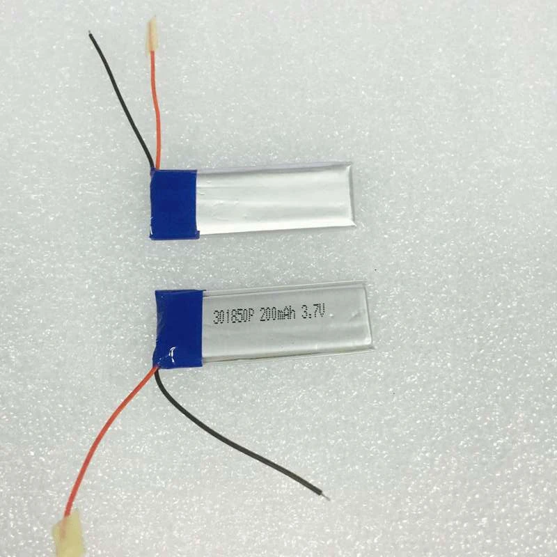 wholesale price rechargeable li-ion polymer battery lipo 301850P 200 mAh 3.7V lithium polymer