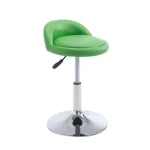 Wholesale PU Leather Round Seat Armless Bar Stool Chairs High Quality Modern Bar Stools