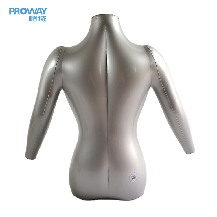 WHOLESALE PVC Cheap Clothing Display Half Body Torso Female Inflatable Female Mannequin
