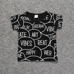 Wholesale Short Sleeve Summer Children Boys T-Shirt Printed Cotton Kid Boys T Shirts