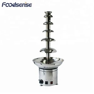 Wholesale stainless steel 6 layers commercial chocolate fountain, Chocolate Dispenser Luxury wedding catering equipment