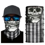 Wholesale Stock Custom Printed Microfiber Polyester Magic Tube Bandana Halloween Neck Gaiter