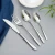 Import Wholesale titanium plated fork spoon wedding cutlery gold flatware gift set from China