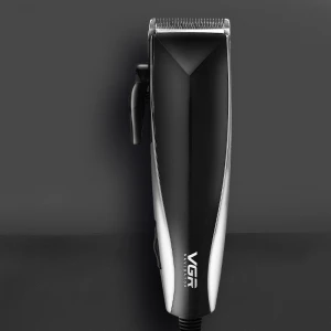Wholesale VGR professional hair clipper kit corded barber hair clipper set electric hair trimmer set with scissor for sale