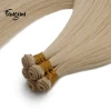 Wholesale 100%  Virgin Russiia Handtied  skin weft  Double Drawn Thick End  Ice Blonde/Dubai/Ashed Blonde invisi weft bundles