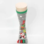 Wholesale Winter Festival Season Creative Fashion Women Cute Snowman Santa Claus Christmas Separate 5 Toe Socks