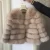 Import wholesale winter short style lady outwear real blue fox fur women coat from China