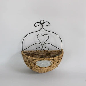 Wicker garden flower baskets/straw baskets/ garden baskets