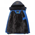 windproof waterproof warm thicken plus velvet jacket and pants iguana mens ski jacket oem