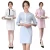 Import Women Beautician Uniforms 3/4 Sleeves Dress  for Women Waitress Receptionist Beautician SPA Salon from China